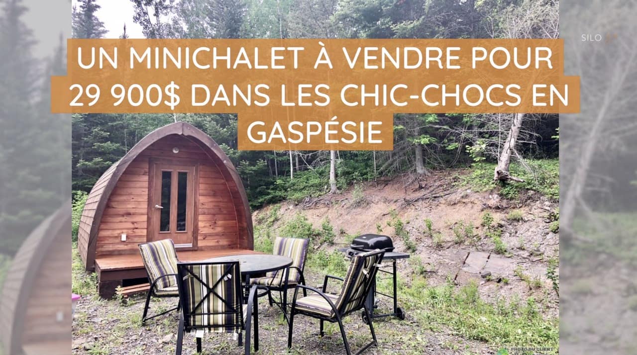 Un minichalet à vendre pour 900$ dans les Chics-Chocs en Gaspésie