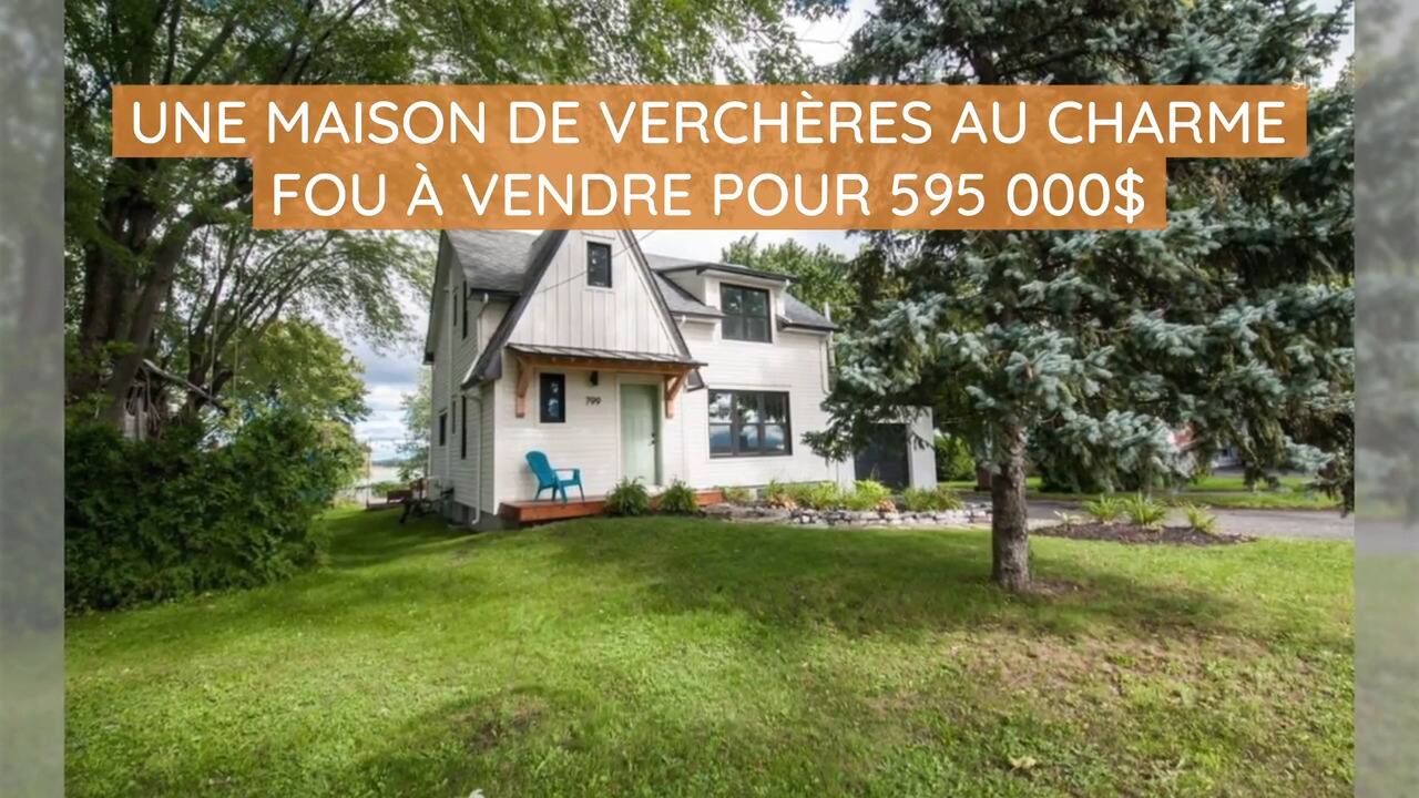 Une maison de Verchères au charme fou à vendre pour 595 000$
