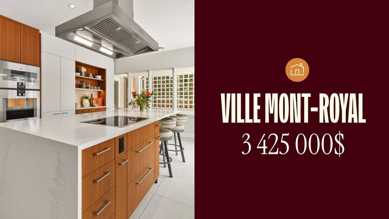 Une magnifique maison à paliers des années 70 à vendre dans le secteur prisé de Ville Mont-Royal