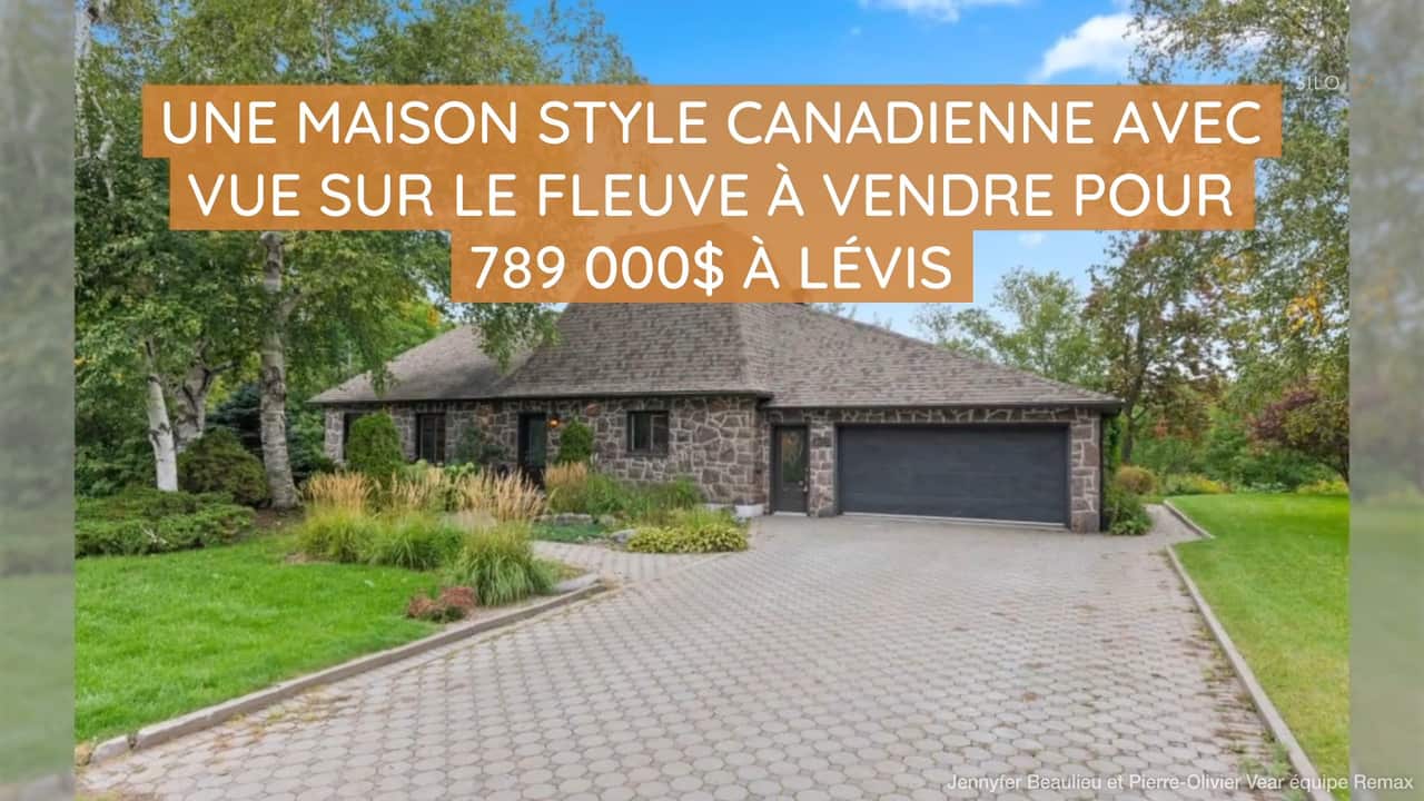 Une maison style canadienne avec vue sur le fleuve à vendre pour 789 000$ à Lévis