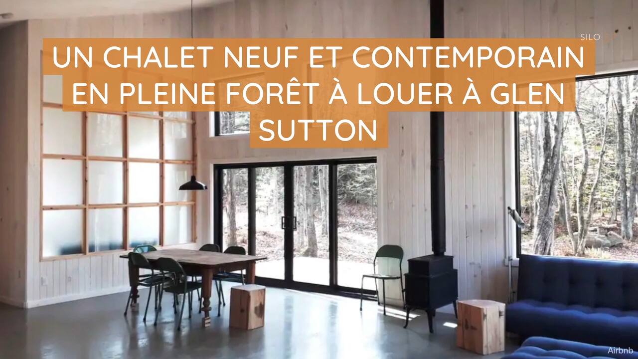 Un chalet neuf et contemporain en pleine forêt à louer à Glen Sutton