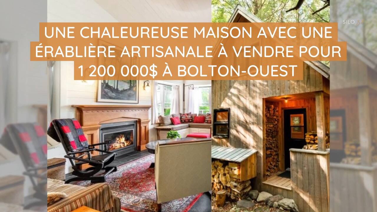 Une chaleureuse maison avec une érablière artisanale à vendre pour 1 200 000$ à Bolton-Ouest