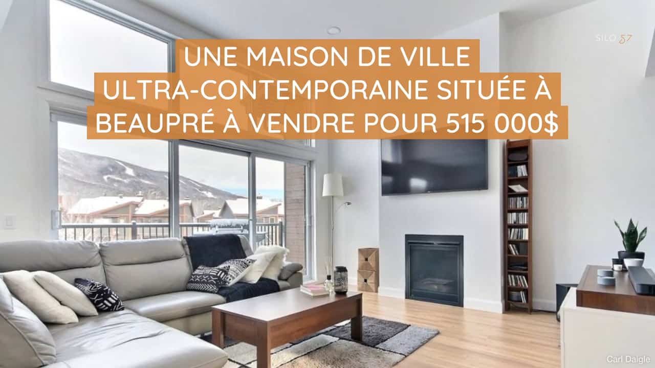 Une maison de ville ultra-contemporaine située à Beaupré à vendre pour 515 000$