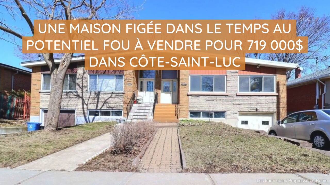 Une maison figée dans le temps au potentiel fou à vendre pour 719 000$ dans Côte-Saint-Luc