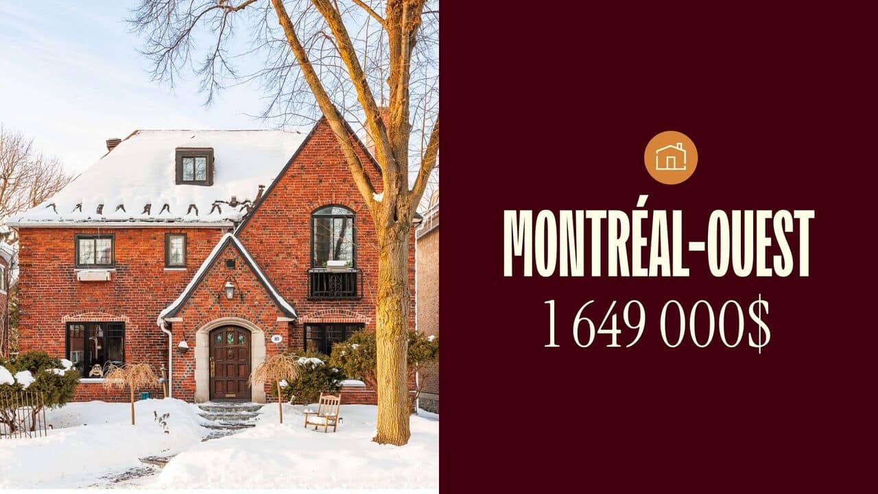 Une impressionnante maison familiale centenaire de Montréal-Ouest à vendre pour 1 649 000$