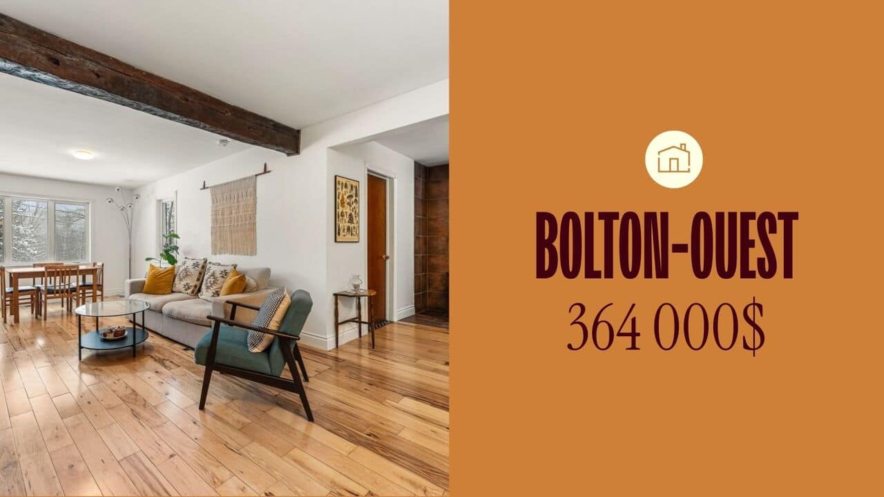 Un petit chalet rénové au style champêtre à vendre près de Knowlton et du lac Brome