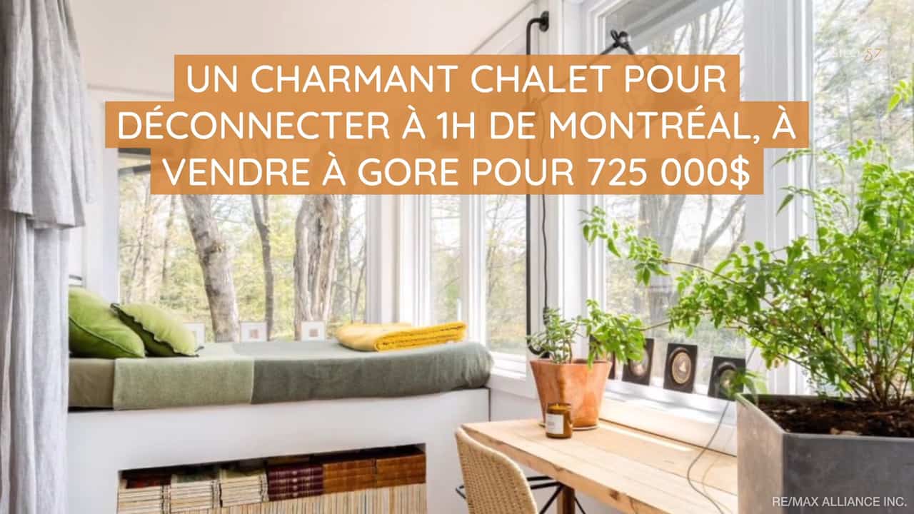Un charmant chalet pour déconnecter à 1h de Montréal, à vendre à Gore pour 725 000$