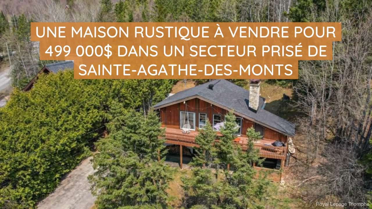 Une maison rustique avec accès au lac à vendre pour 499 000$ dans un secteur prisé de Sainte-Agathe-des-Monts