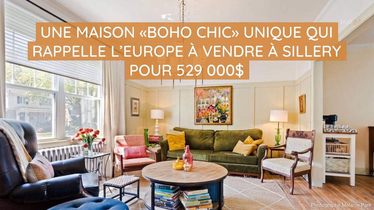 Une maison «boho chic» unique qui rappelle l’Europe à vendre à Sillery pour 529 000$