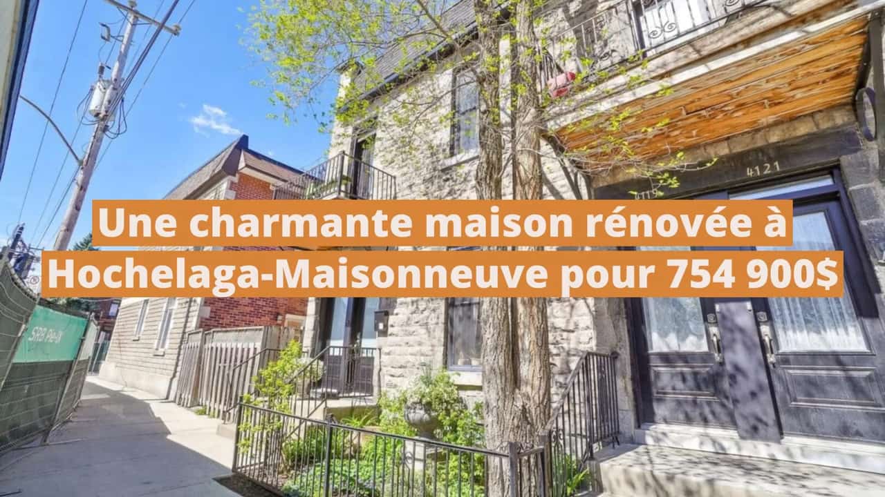 Une charmante maison rénovée à vendre à Hochelaga-Maisonneuve pour 754 900$