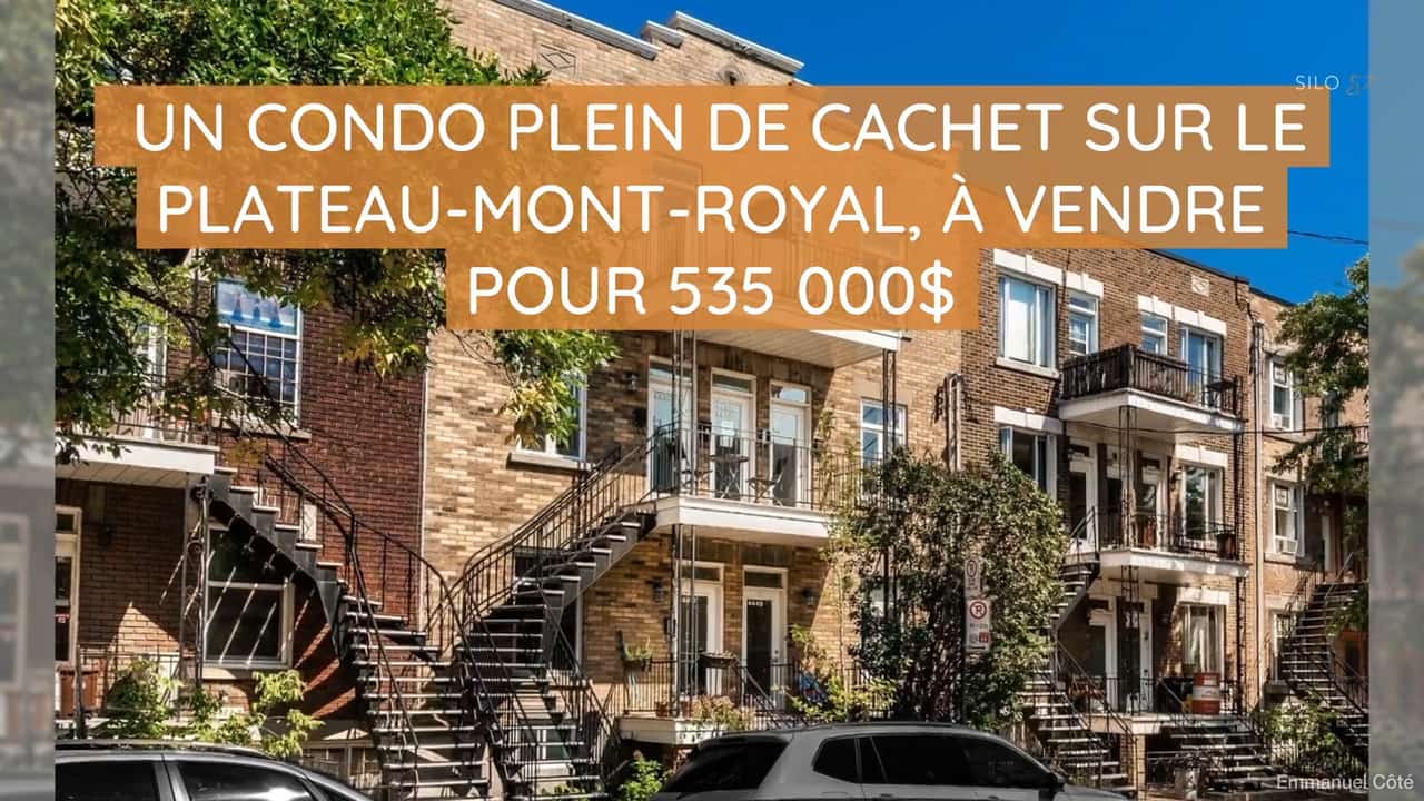 Un condo plein de cachet sur le Plateau-Mont-Royal, à vendre pour 549 000$ 