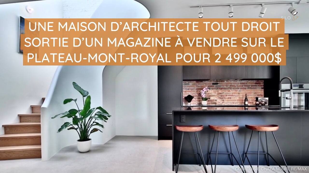 Une maison d’architecte tout droit sortie d’un magazine à vendre sur Le Plateau-Mont-Royal pour 2 499 000$