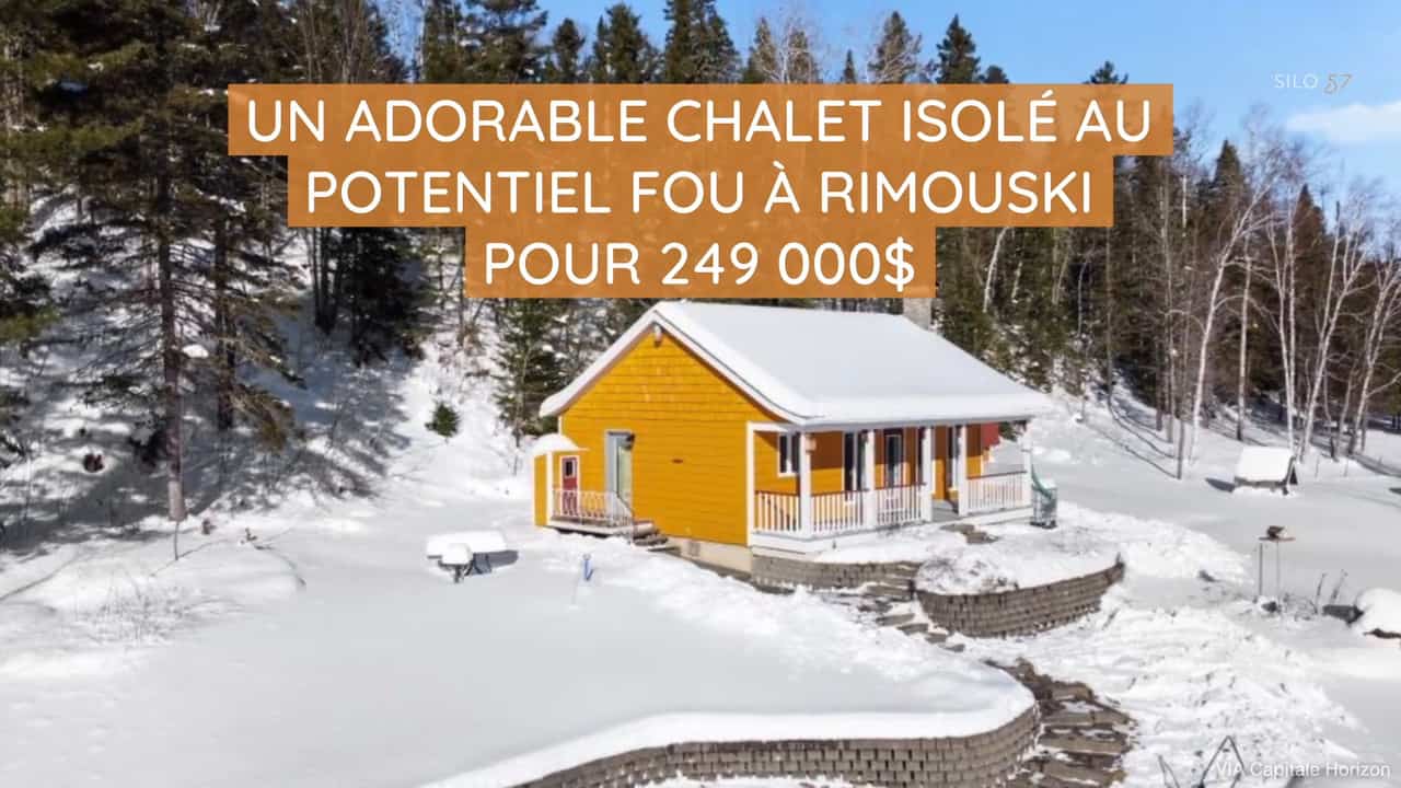 Un adorable chalet isolé au potentiel fou à Rimouski pour 249 000$