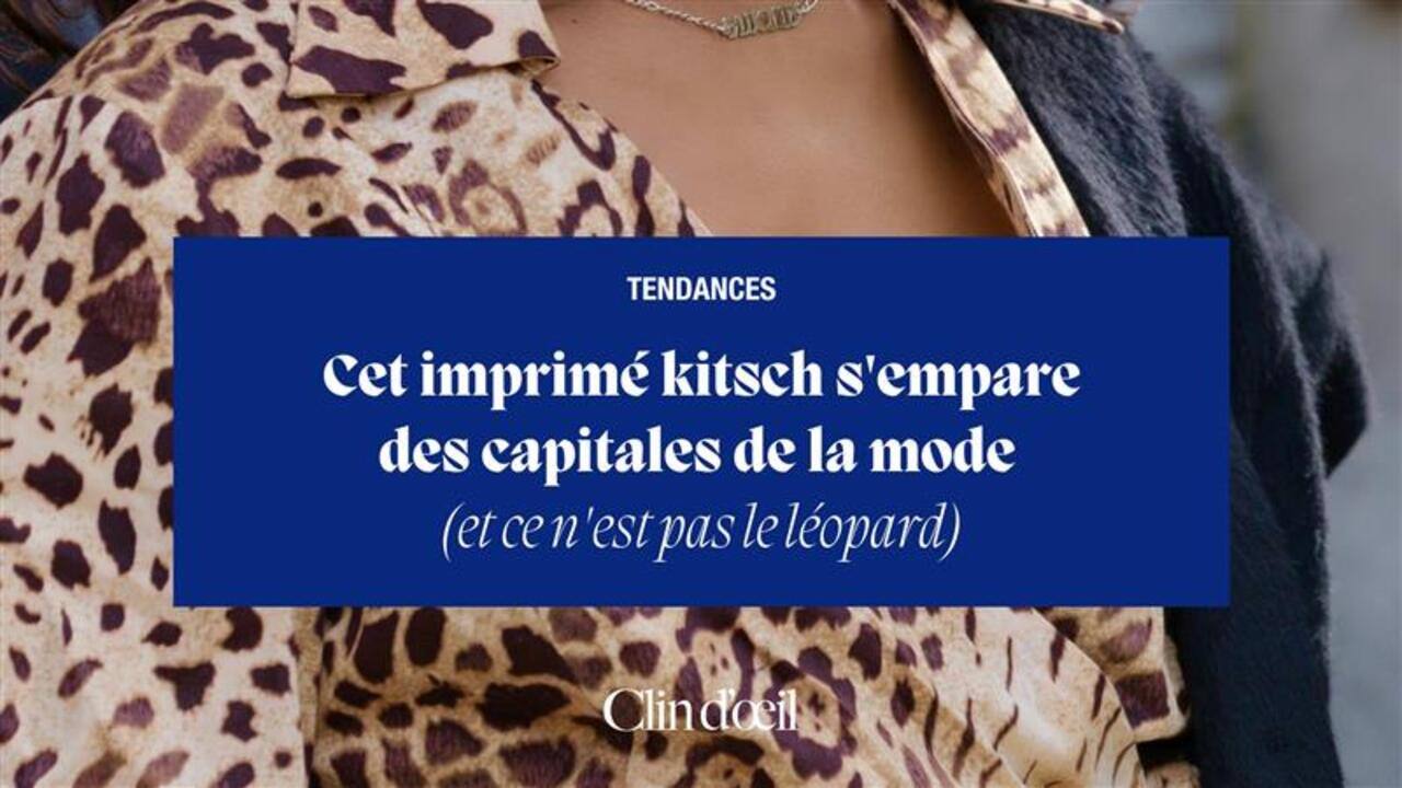Cet imprimé kitsch s'empare des capitales de la mode (et ce n'est pas le léopard)
