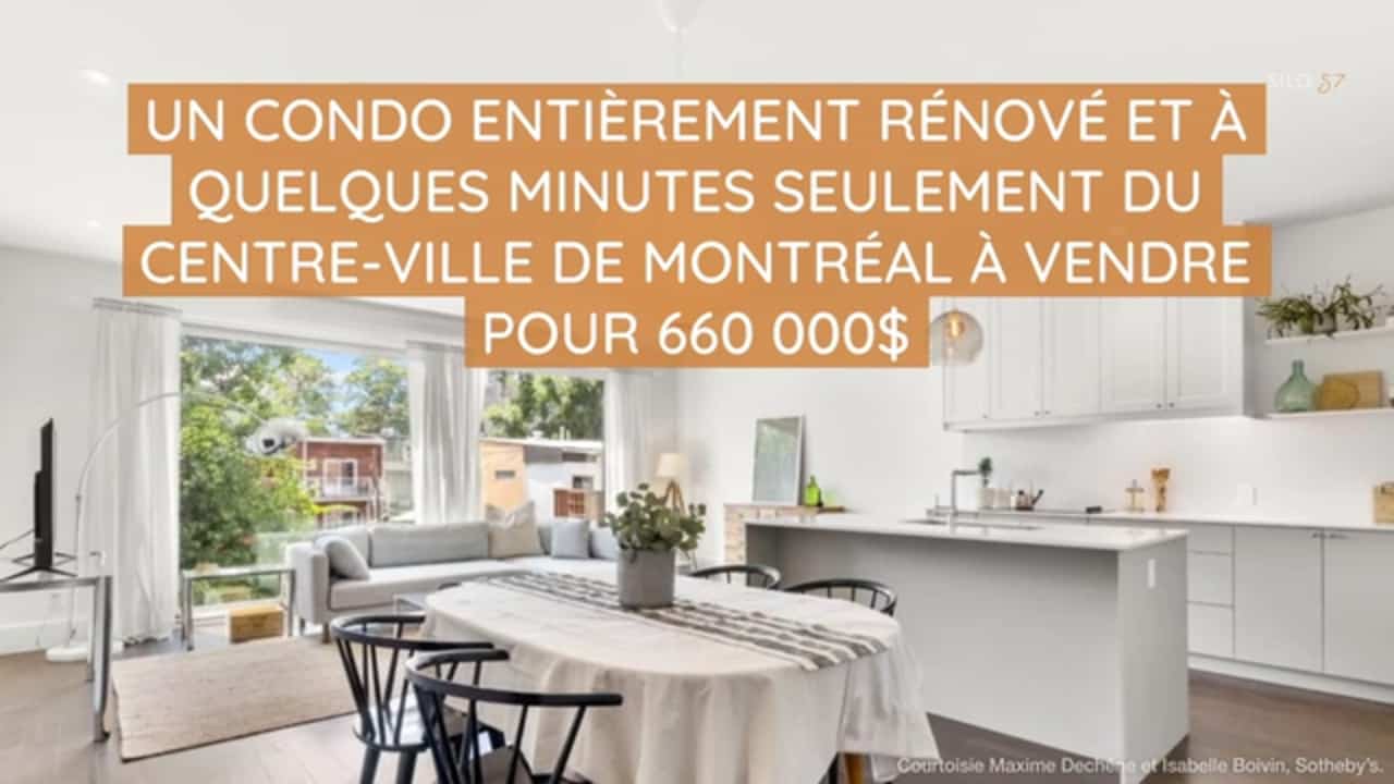 Un condo entièrement rénové et à quelques minutes seulement du Centre-Ville de Montréal à vendre pour 660 000$
