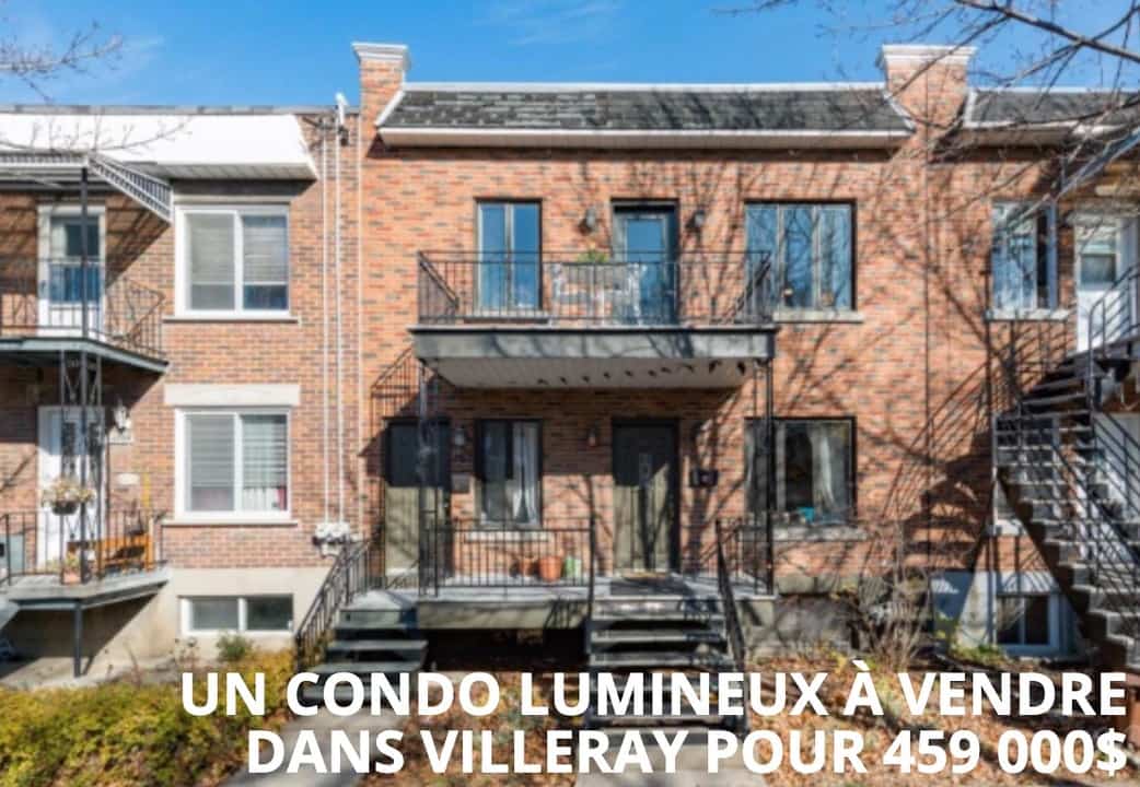 Un condo lumineux à vendre dans Villeray pour 459 000$