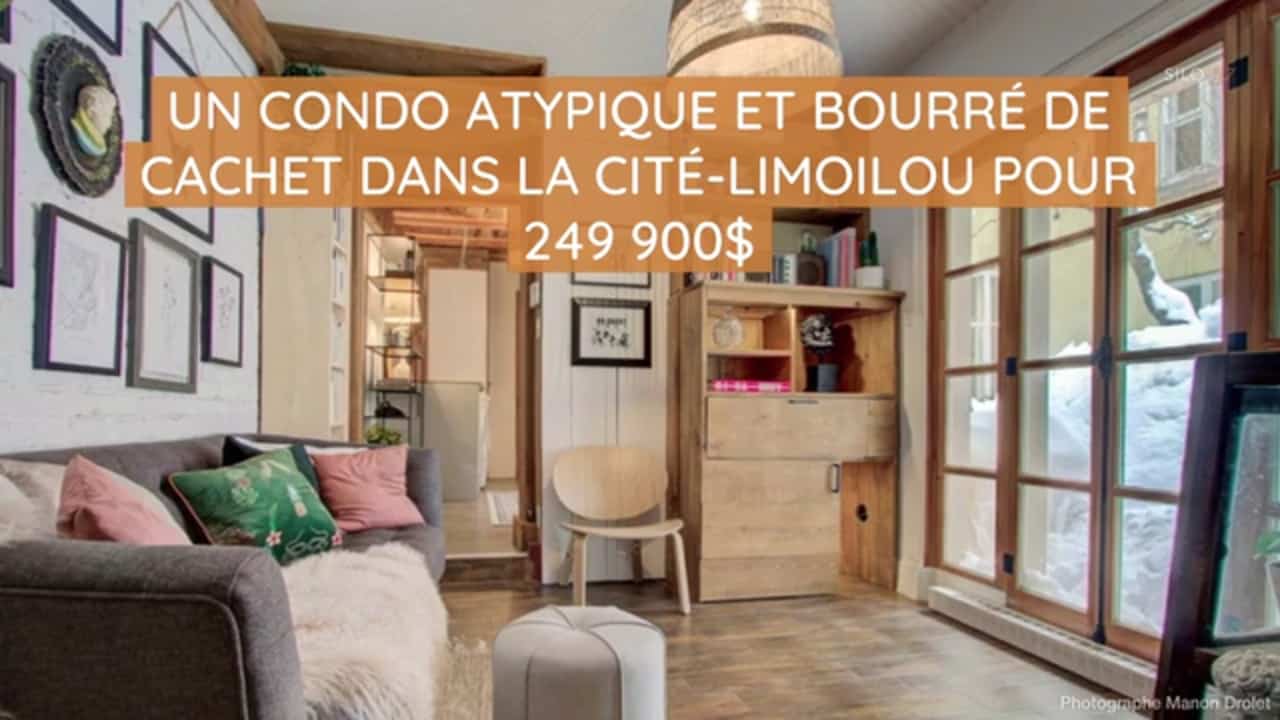 Un condo atypique et bourré  de cachet dans La Cité -Limoilou pour 249 900$