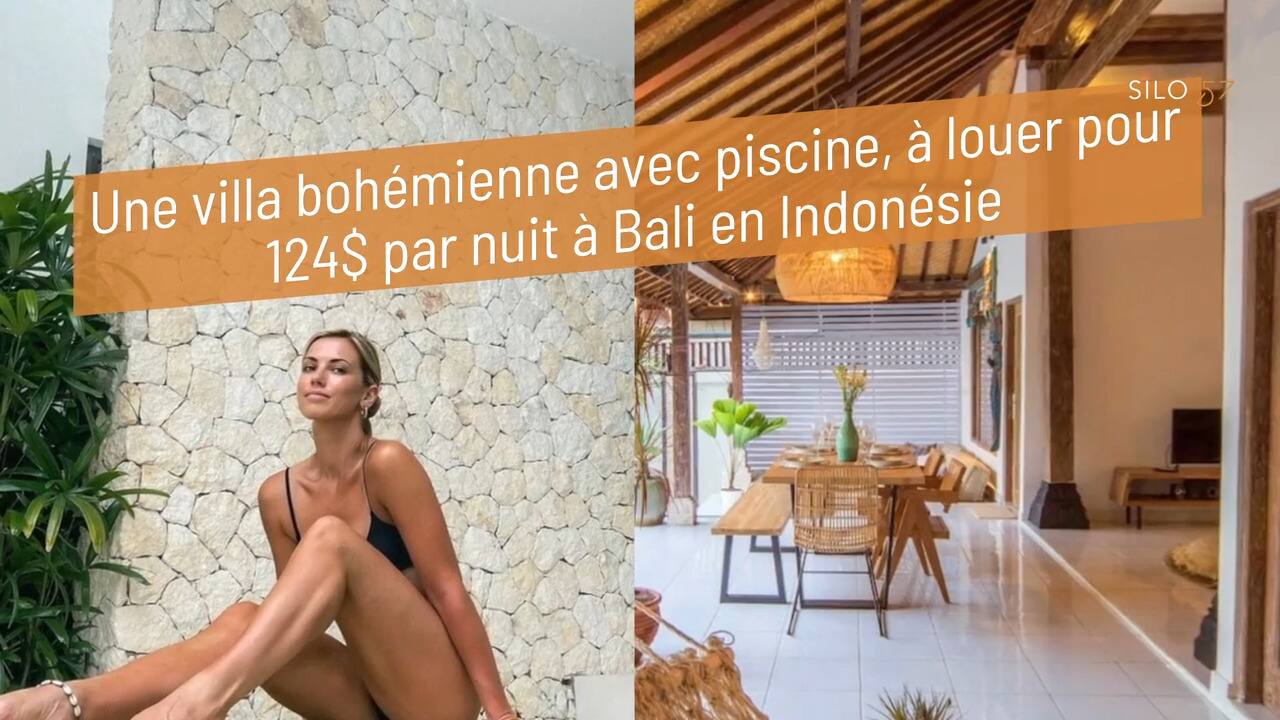 Une villa bohémienne avec piscine, à louer pour 124$ par nuit à Bali en Indonésie