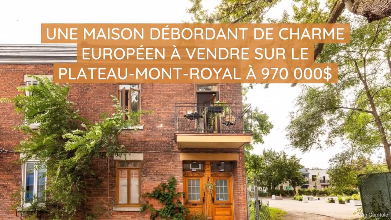 Une maison débordant de charme européen à vendre sur le Plateau-Mont-Royal à 970 000$