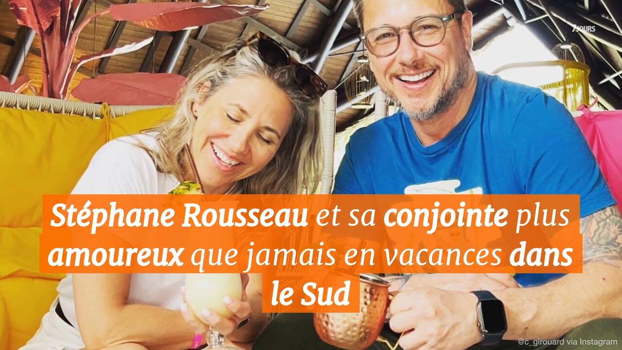Stéphane Rousseau et sa conjointe plus amoureux que jamais en vacances dans le Sud