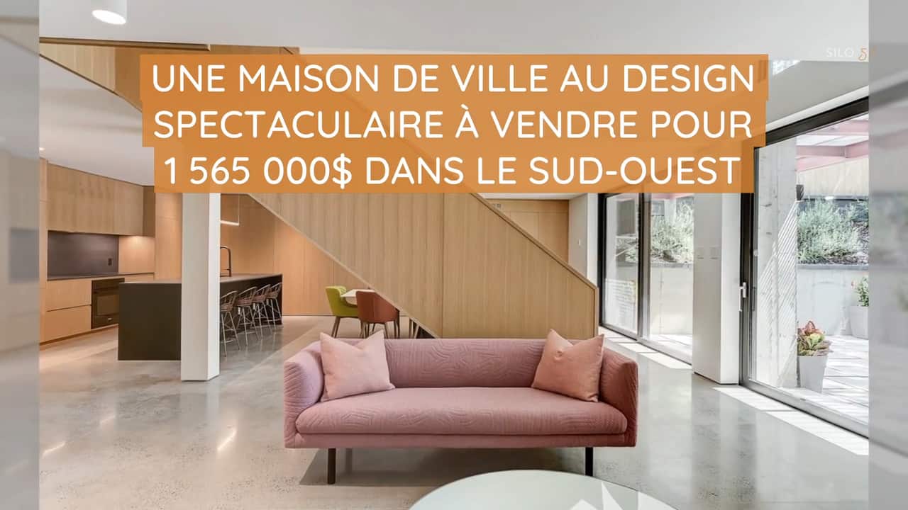 Une maison de ville au design spectaculaire à vendre pour 1 565 000$ dans le Sud-Ouest