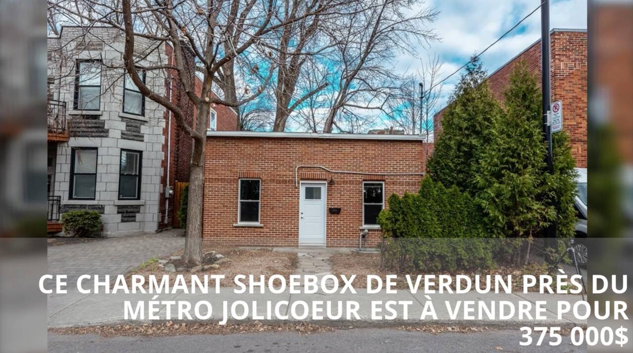 Charmant shoebox de Verdun près du métro Jolicoeur à vendre pour 375 000$