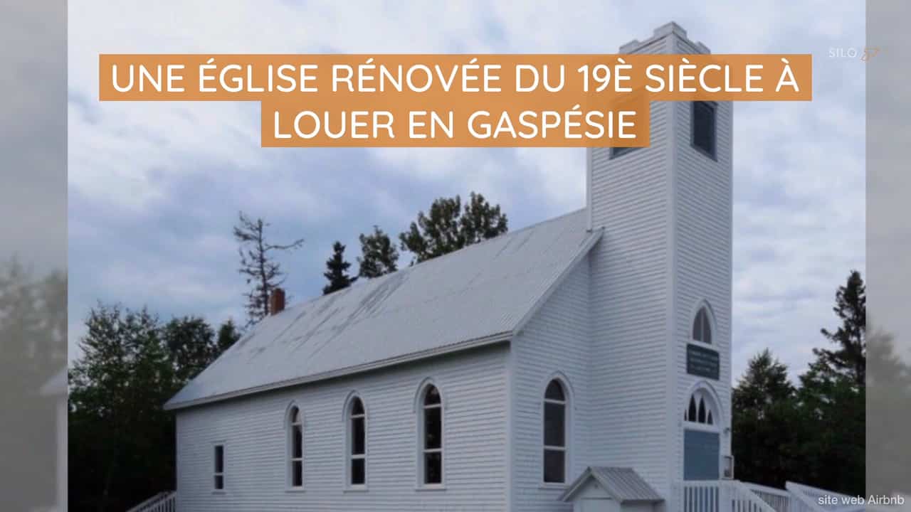 Une église rénovée du 19e siècle à louer en Gaspésie