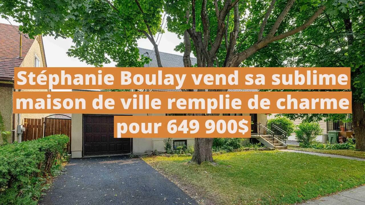 Stéphanie Boulay vend sa sublime maison de ville remplie de charme pour 649 900$