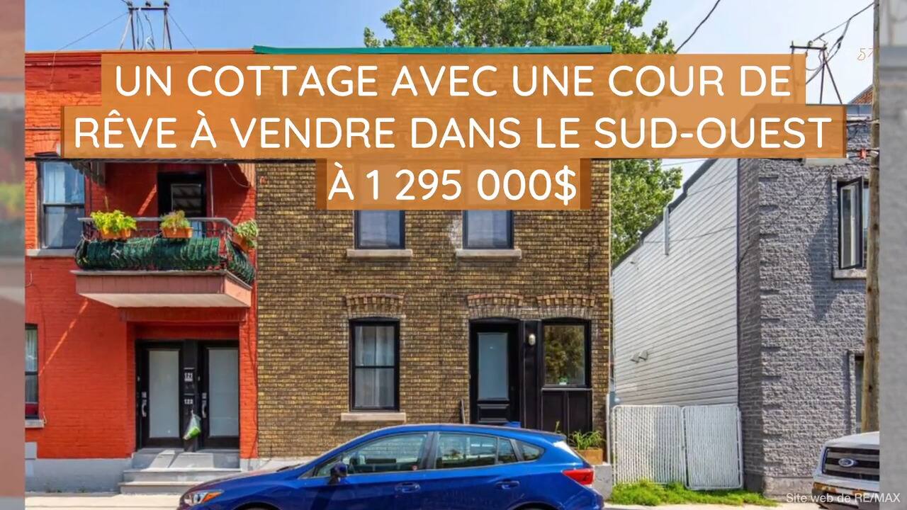Un cottage avec une cour de rêve à vendre dans le sud-ouest à 1 295 000$