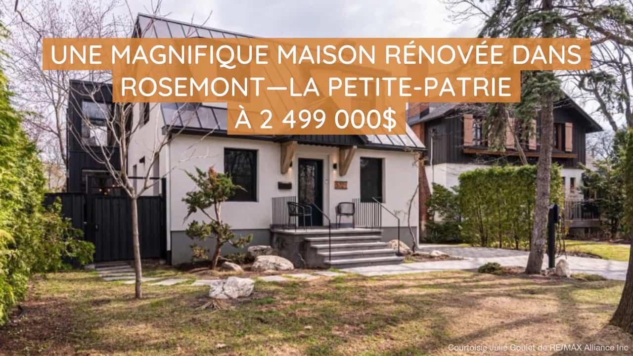  Une magnifique maison rénovée dans Rosemont—La Petite-Patrie à 2 499 000$