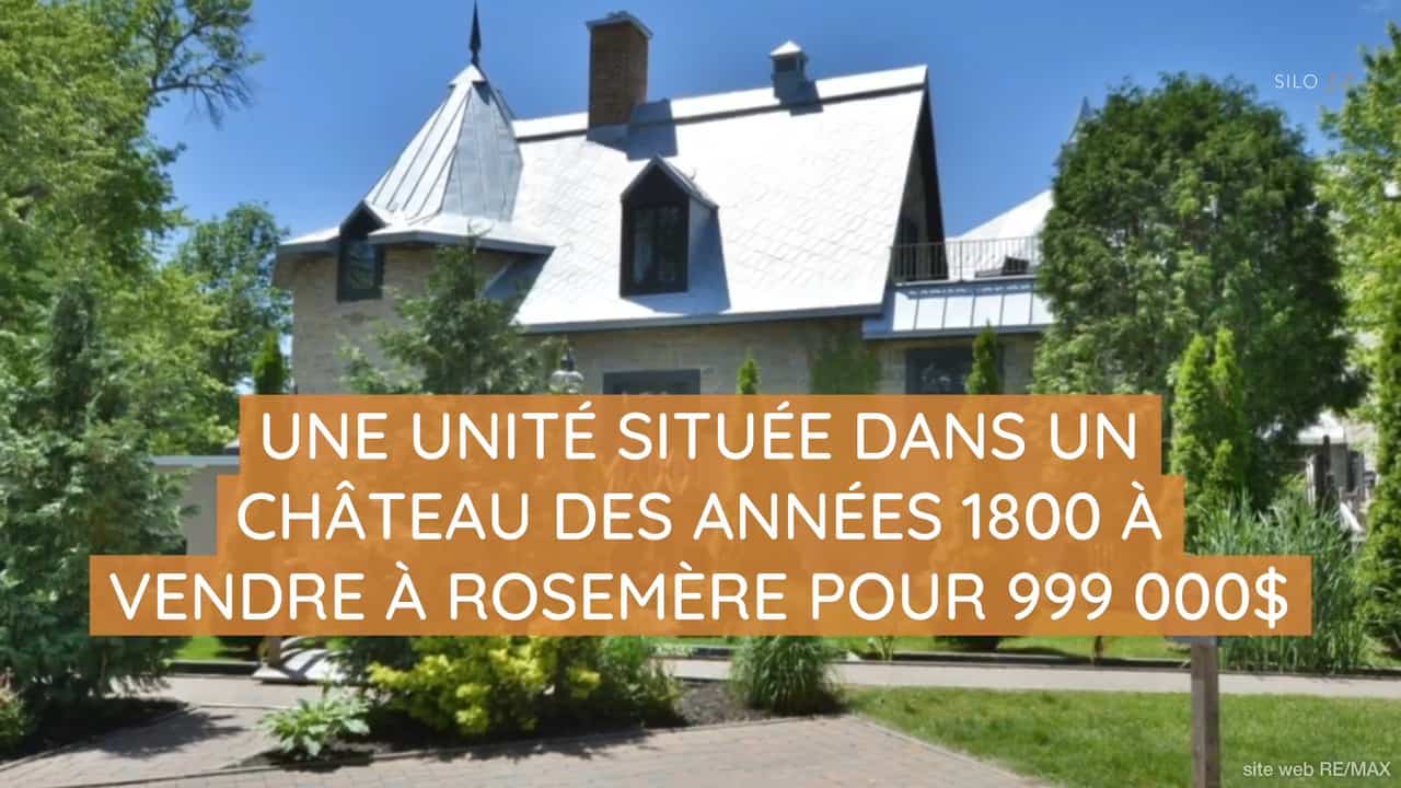Une unité située dans un château des années 1800 à vendre à Rosemère pour 999 000$