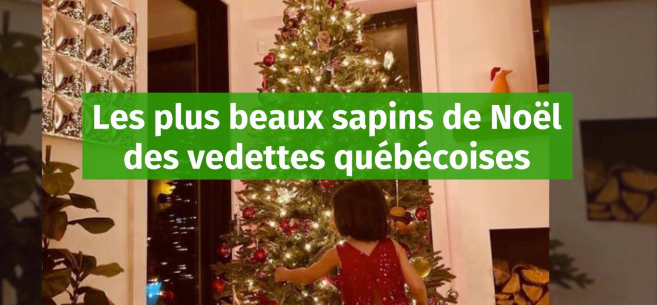 Les plus beaux sapins de Noël des vedettes québécoises