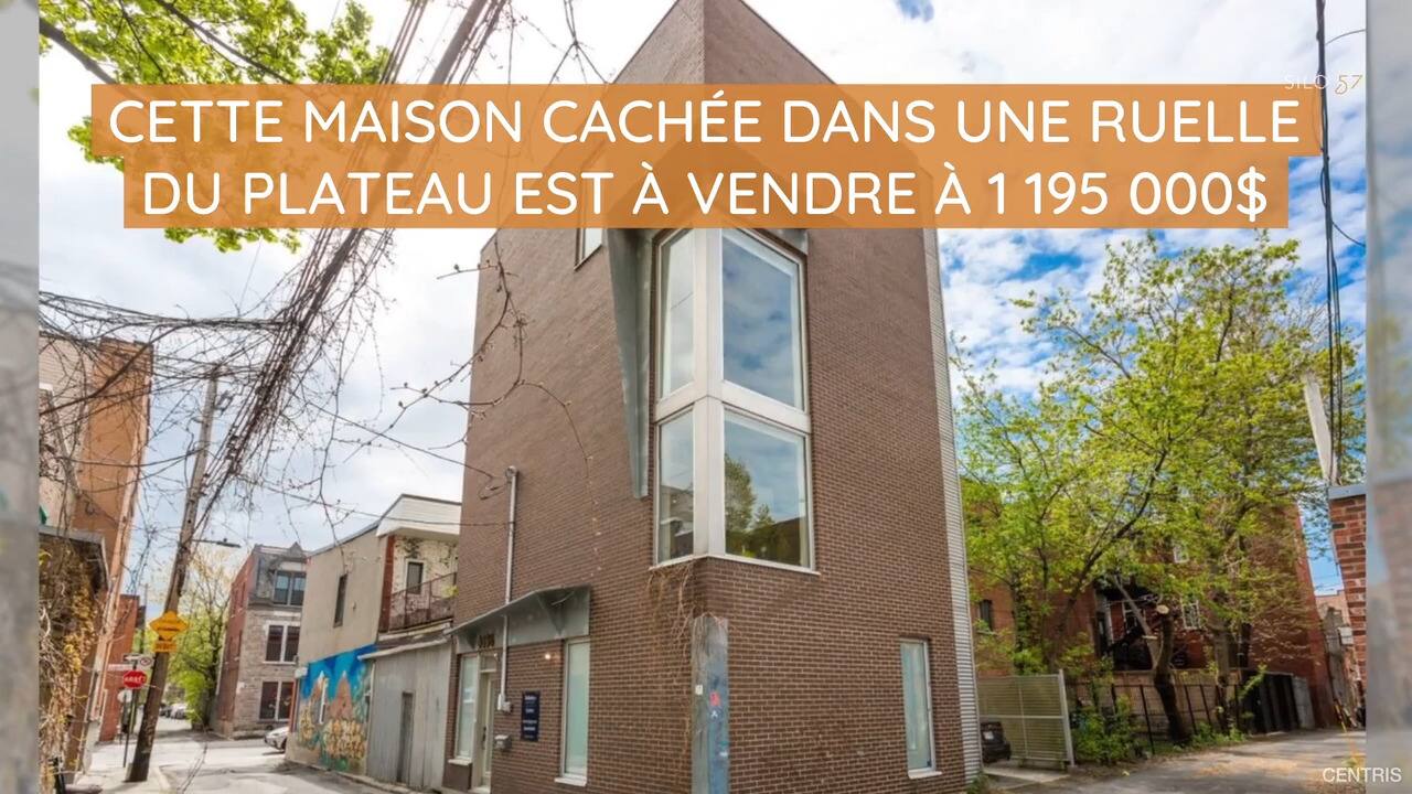 Cette maison cachée dans une ruelle du Plateau est à vendre à 1 195 000$
