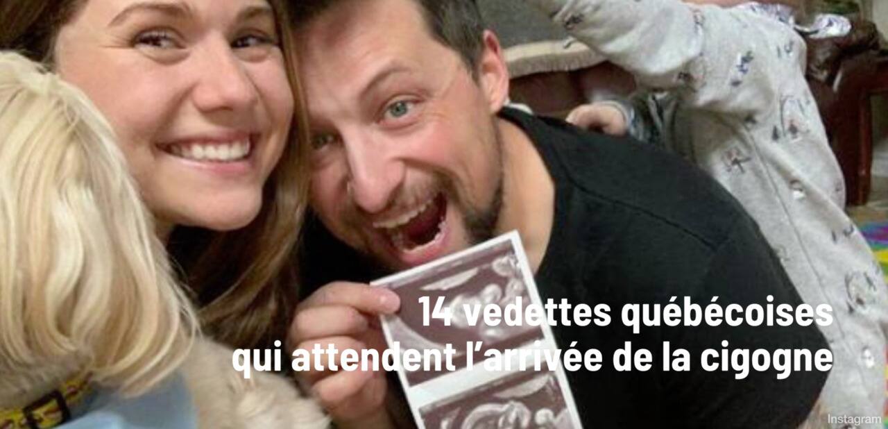 14 vedettes québécoises qui attendent l'arrivée de la cigogne