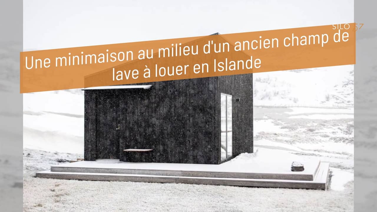 Une minimaison au milieu d'un ancien champ de lave à louer en Islande