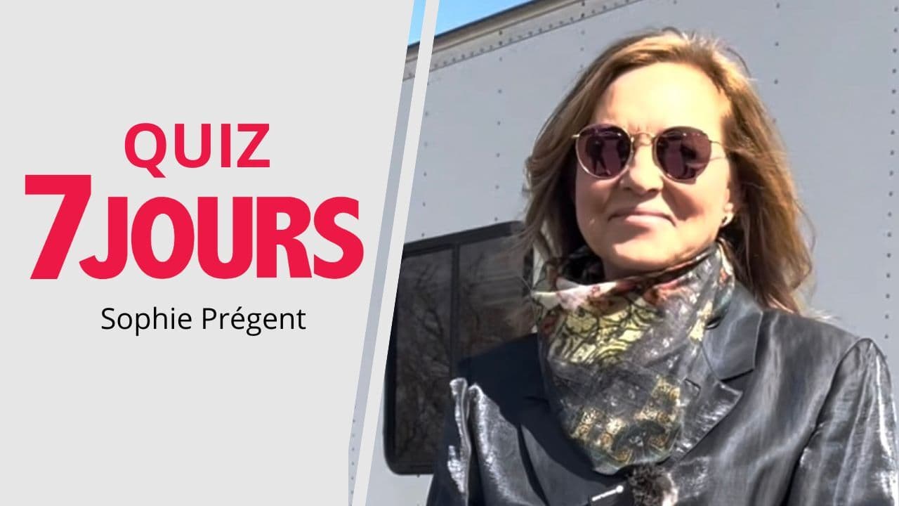 Sophie Prégent se prête au questionnaire 7 Jours