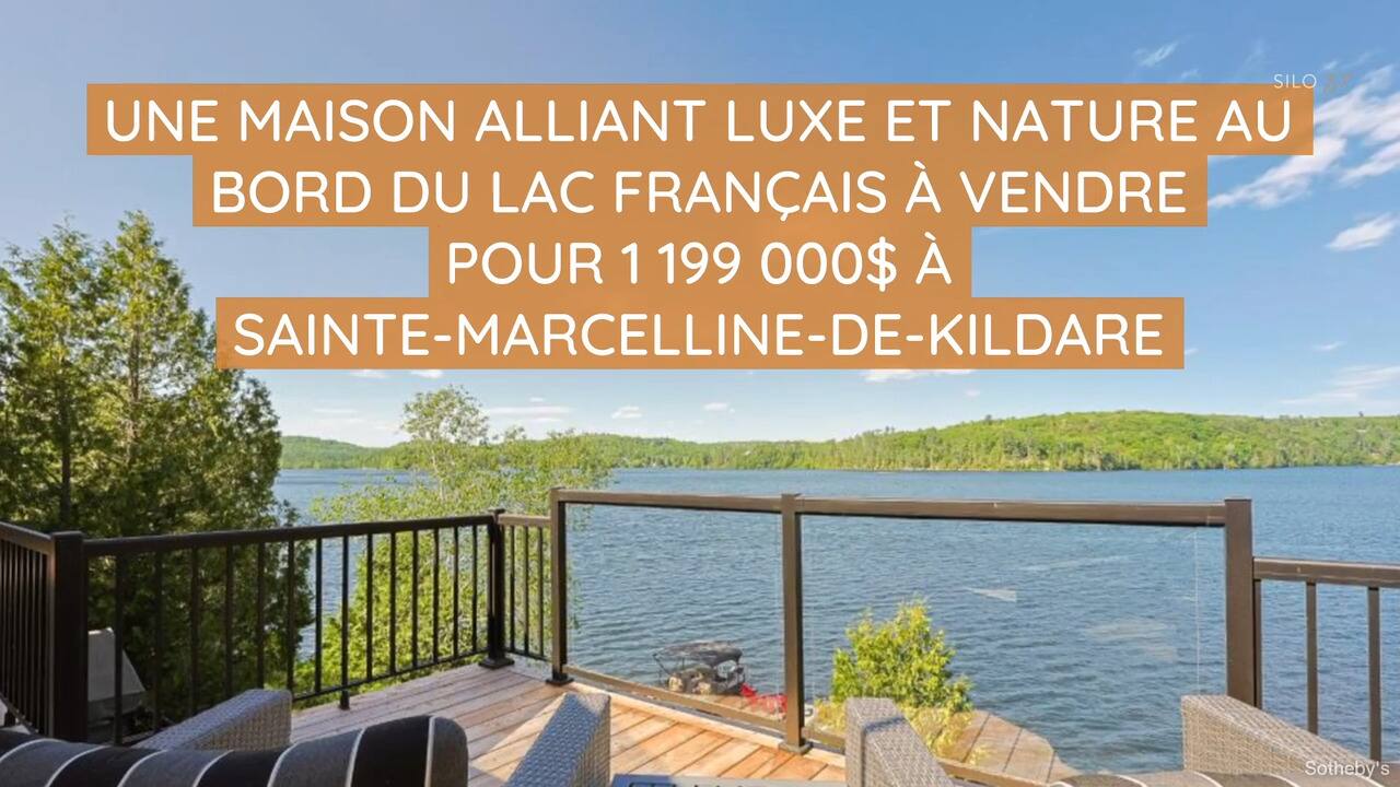 Une maison alliant luxe et nature au bord du Lac Français à vendre pour 1 199 000$ à Sainte-Marcelline-de-Kildare