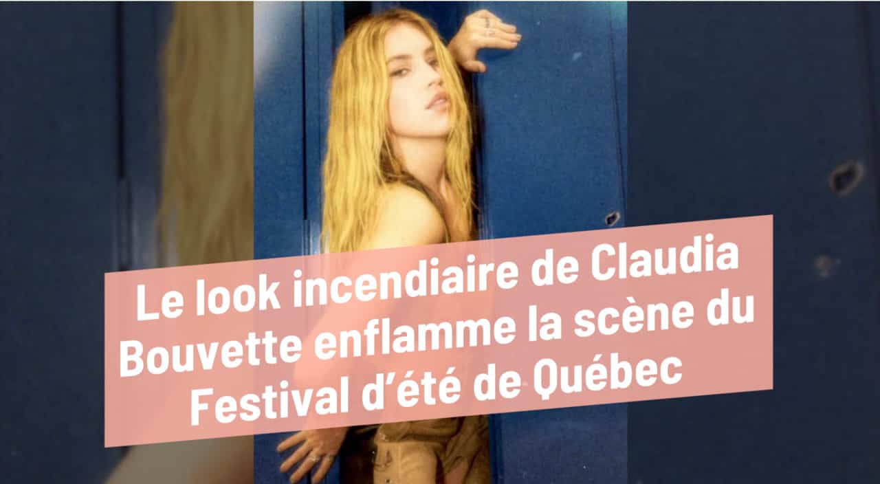 Le look incendiaire de Claudia Bouvette enflamme la scène du Festival d’été de Québec