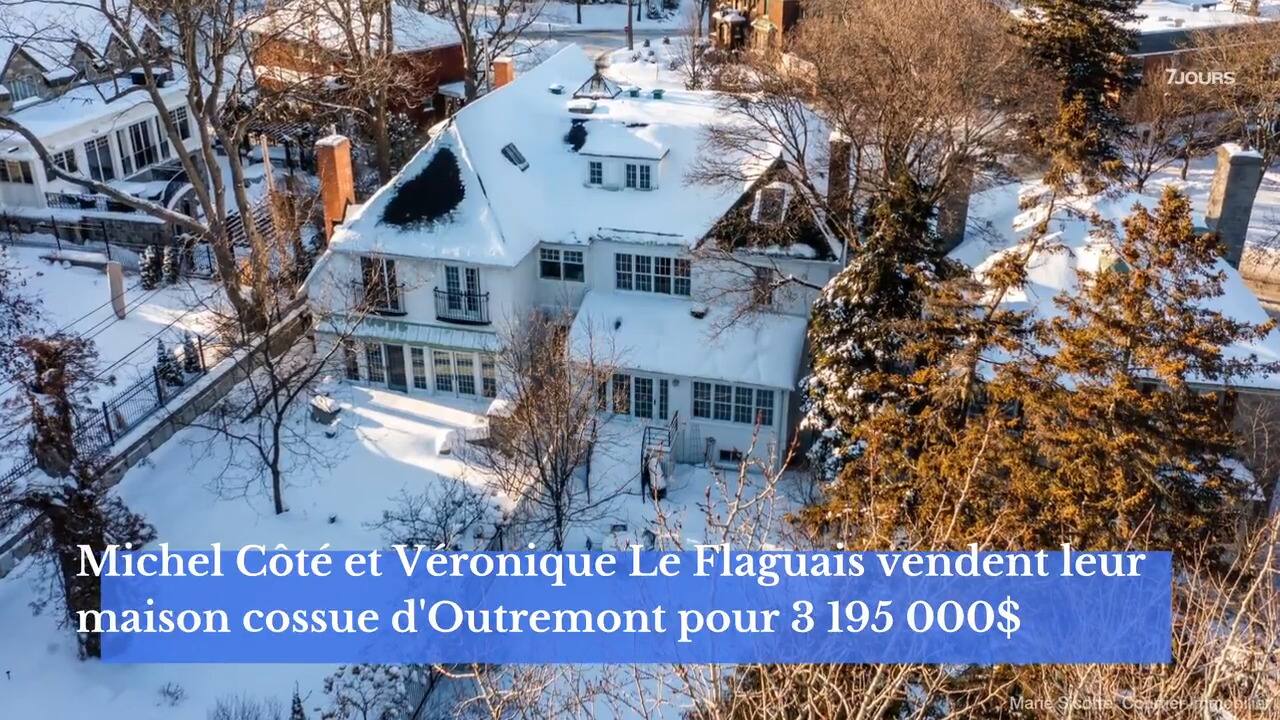 Michel Côté et Véronique Le Flaguais vendent leur maison cossue d'Outremont pour 3 195 000$