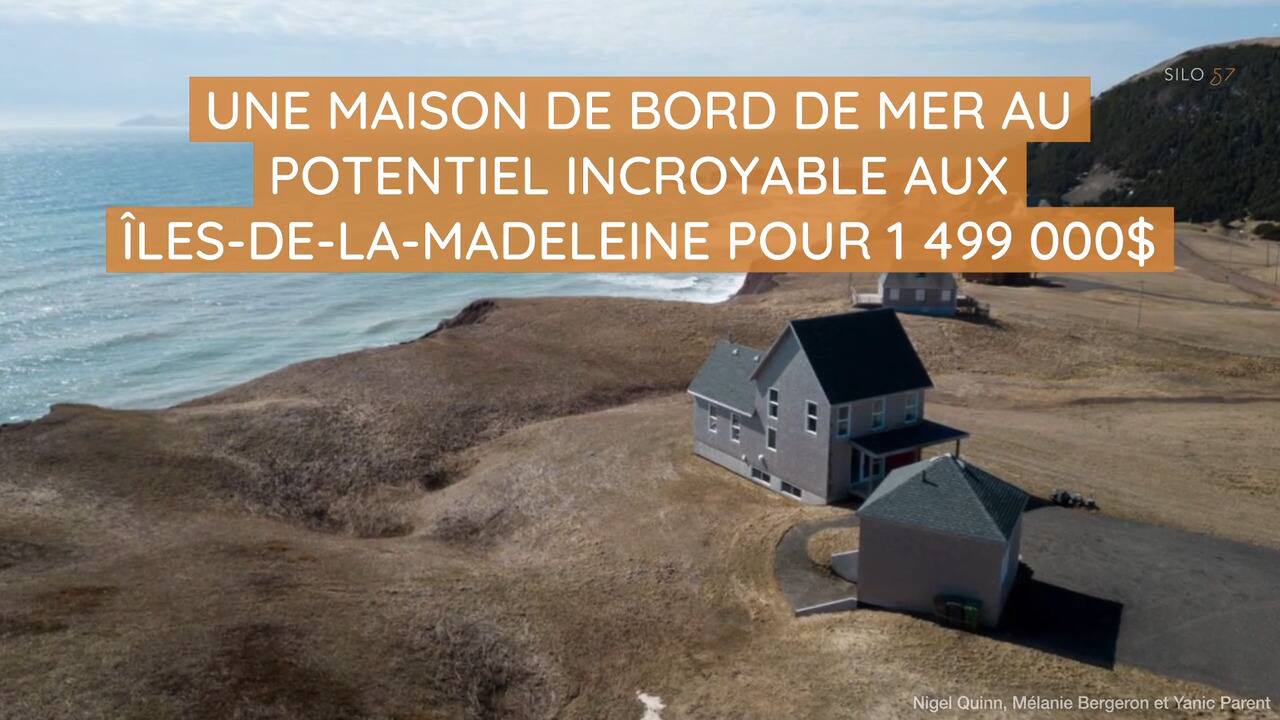 Une maison de bord de mer au potentiel incroyable aux Îles de la Madeleine pour 1 499 000$