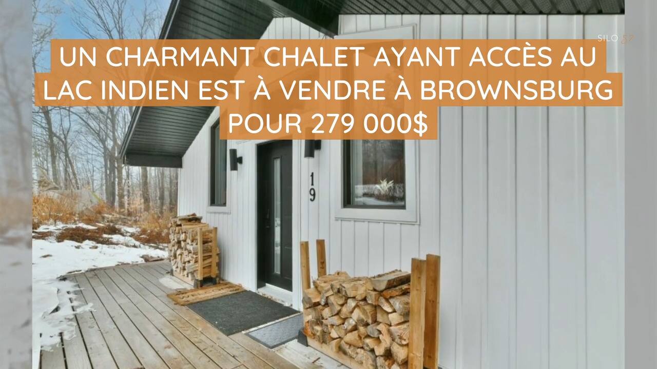 Un charmant chalet ayant accès au lac Indien est à vendre à Brownsburg pour 279 000$