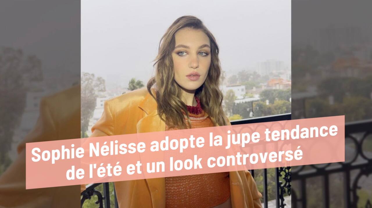 Sophie Nélisse adopte la jupe tendance de l'été  et un look controversé