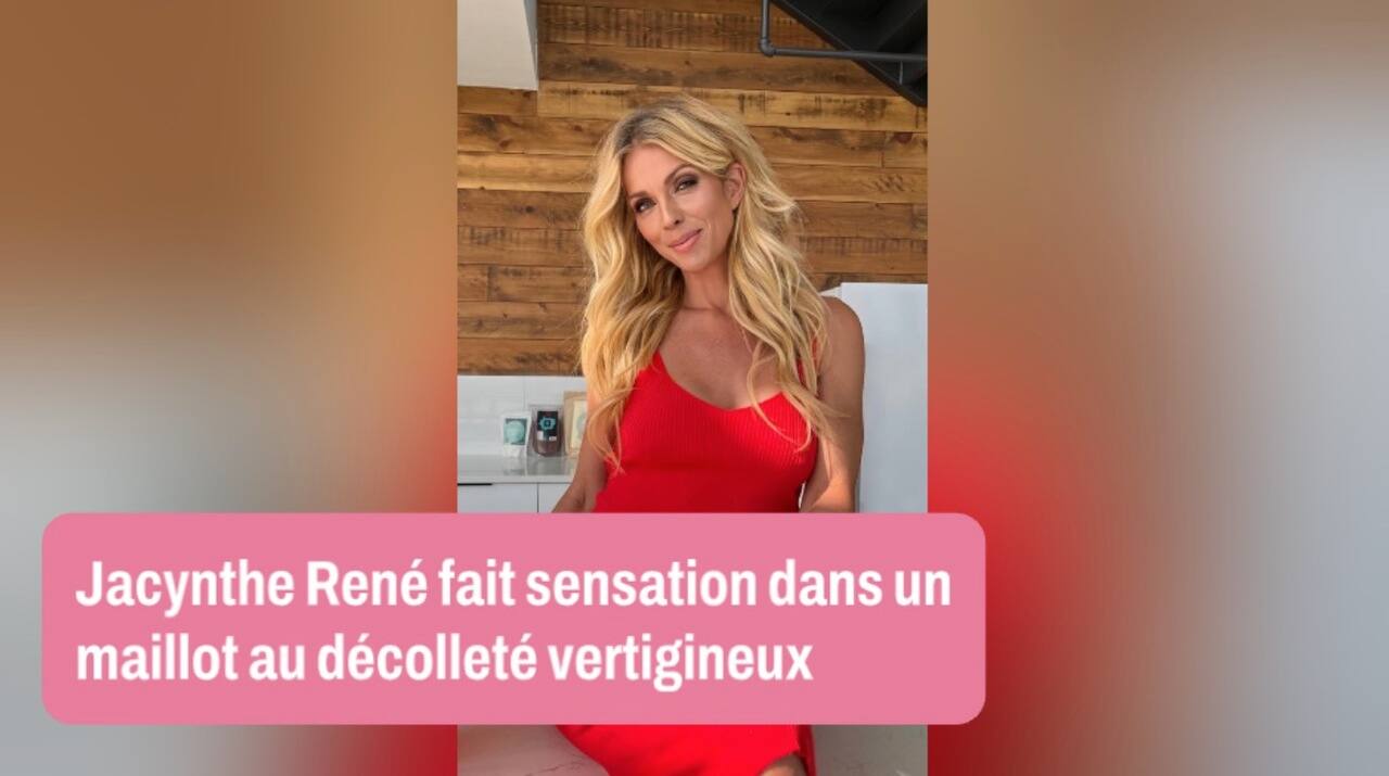 Jacynthe René fait sensation dans un maillot de bain au décolleté vertigineux