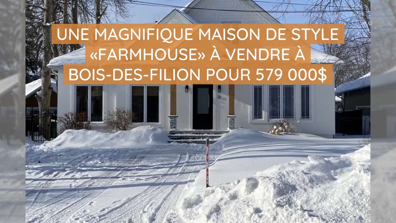 Une magnifique maison de style «farmhouse» à vendre à Bois-des-Filion pour 579 000$ 
