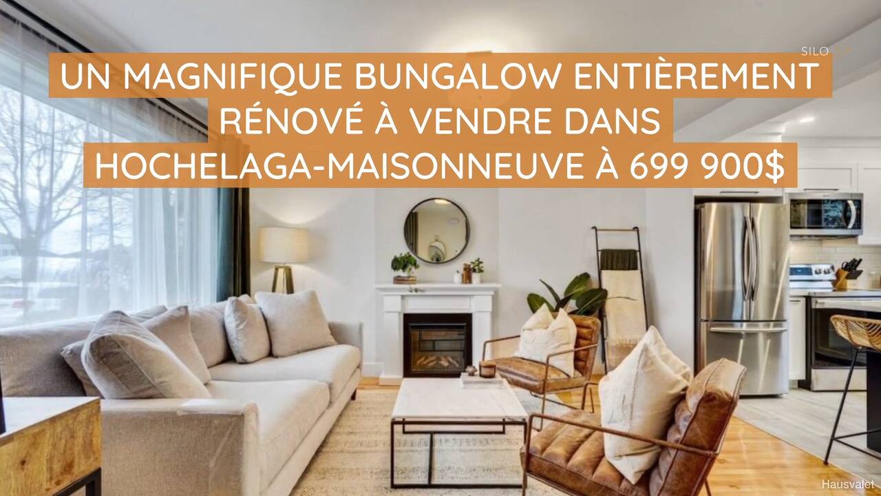 Un magnifique bungalow entièrement rénové à vendre dans Hochelaga-Maisonneuve à 699 900$