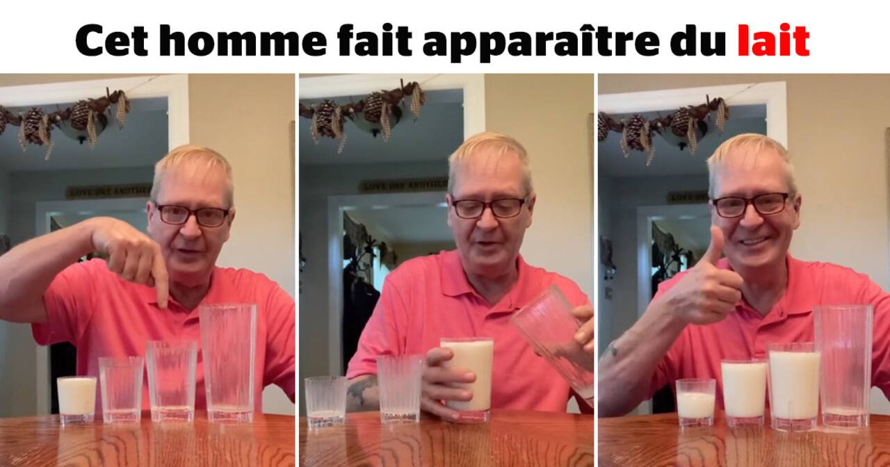 SDC -  Cet homme fait apparaître du lait