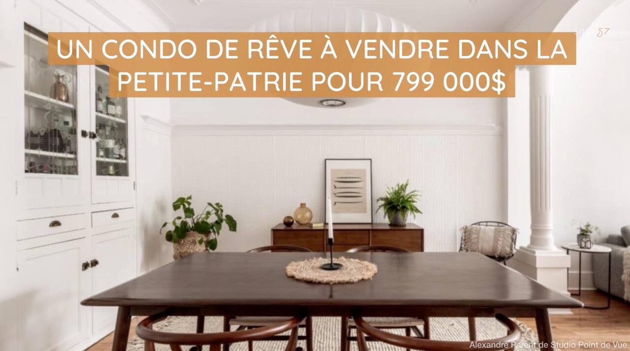 Un condo de rêve à vendre dans la Petite-Patrie pour 799 000$