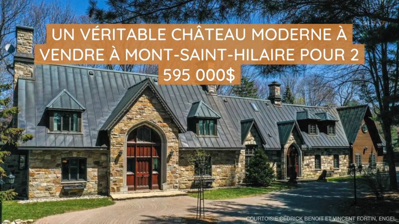 Un véritable château moderne à vendre à Mont-Saint-Hilaire pour 2 595 000$
