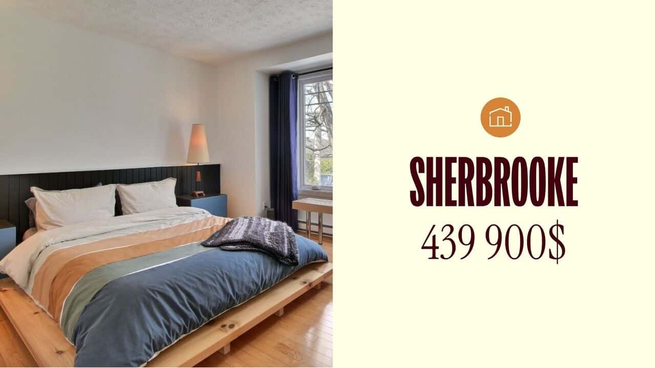 Une mignonne maison clé en main à deux pas de la rivière à vendre dans un secteur prisé de Sherbrooke