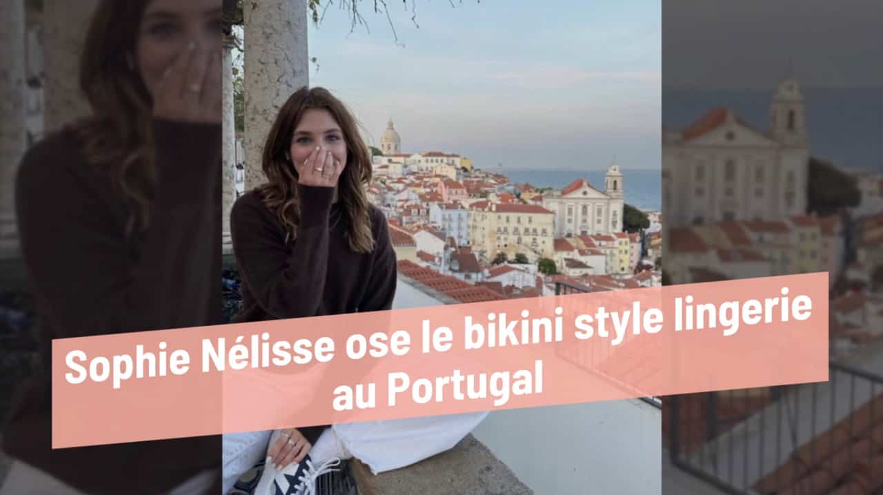 Sophie Nélisse ose le bikini style lingerie au Portugal